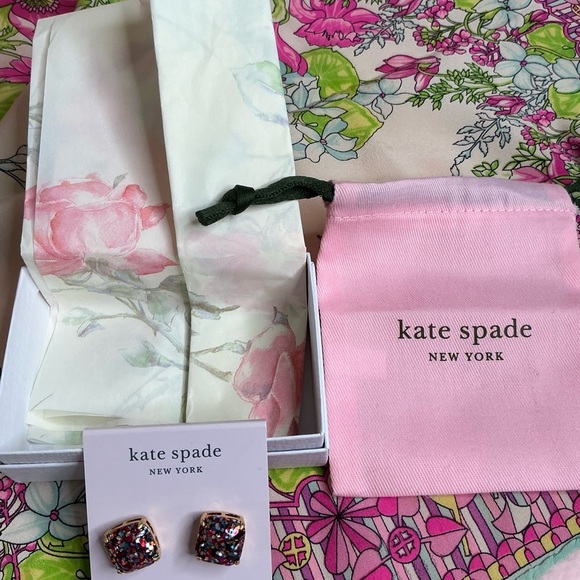 Kate Spade Multicolor Glitter Earrings - Picture 3 of 7